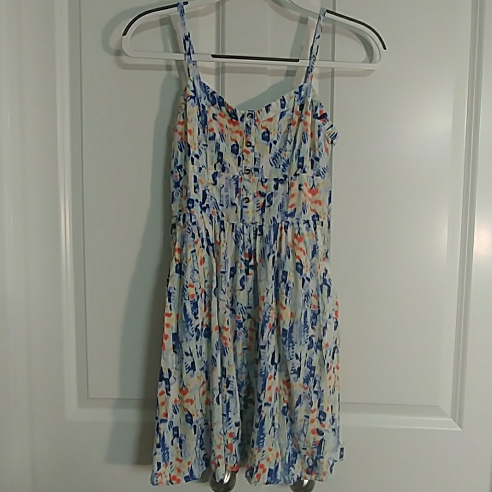 Abstract print sundress WITH POCKETS!!